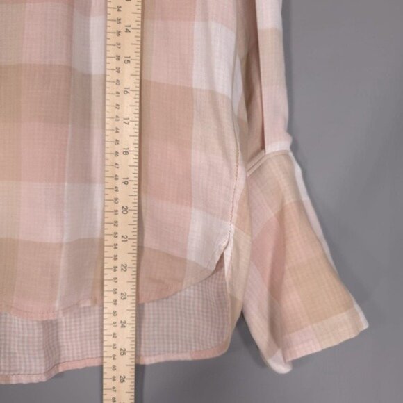 NWT Joie DIA Cotton Top Shell Pink Plaid Size XS - Picture 8 of 14